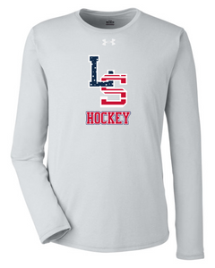 LS Hockey UA Long Sleeve Shirt (White, Navy, Grey)