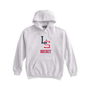 LS Fleece Hoody (White, Navy)