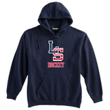 LS Fleece Hoody (White, Navy)