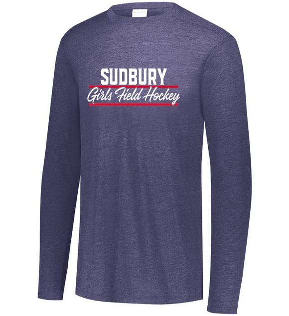 Sudbury Girls FH Long Sleeve Tri-Blend T-Shirt (Youth and Adult)