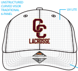 CC Lacrosse Hat White